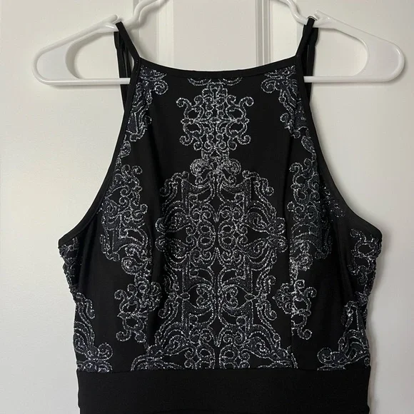 Speechless Filigree Halter Skater Dress - Picture 2 of 7